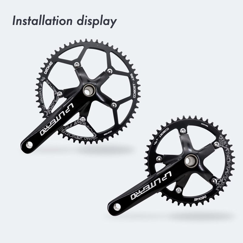 DJC Components DJC Bike Chainring 130BCD 40T to 58T Round Chainwheel Narrow Wide Tooth Lightweight for 7 8 9 10 11 12 Speed Road Bike Folding Bike - Image 5